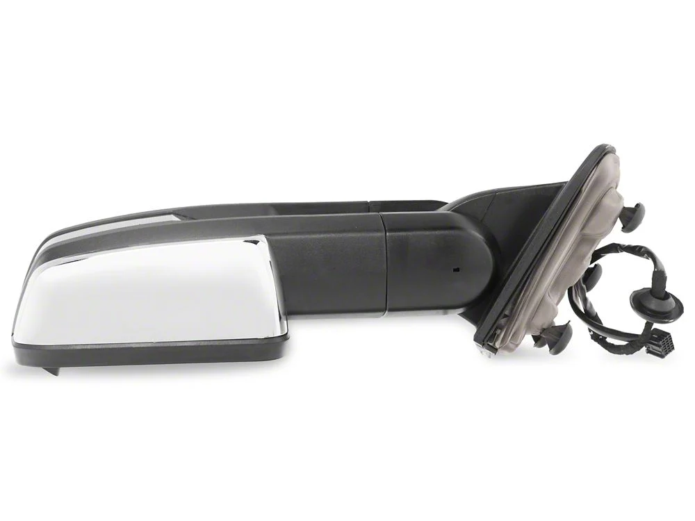 RedRock Powered Heated Towing Mirrors with Smoked Amber LED Turn Signal; Chrome (14-17 Silverado 1500) - Image 6