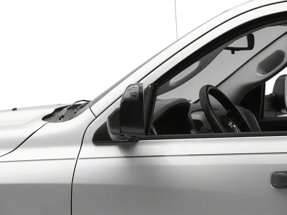 RedRock Powered Heated Towing Mirrors with Smoked Turn Signals; Black (09-18 RAM 1500) - Image 7