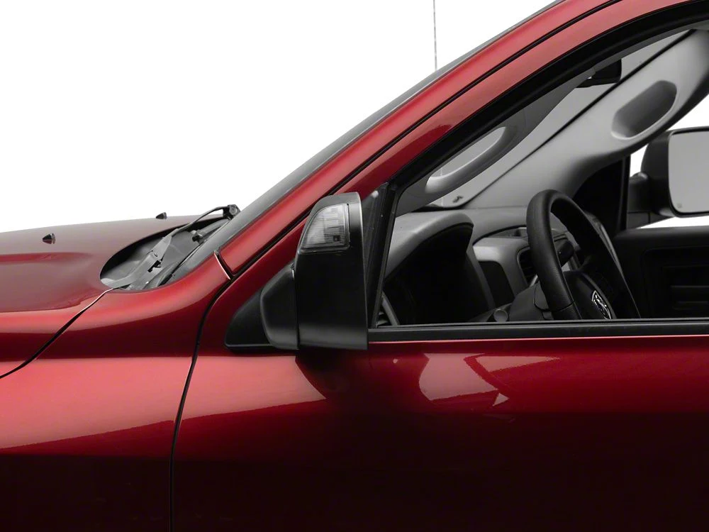 RedRock Powered Heated Towing Mirrors with Smoked Turn Signals; Black (10-18 RAM 2500) - Image 7