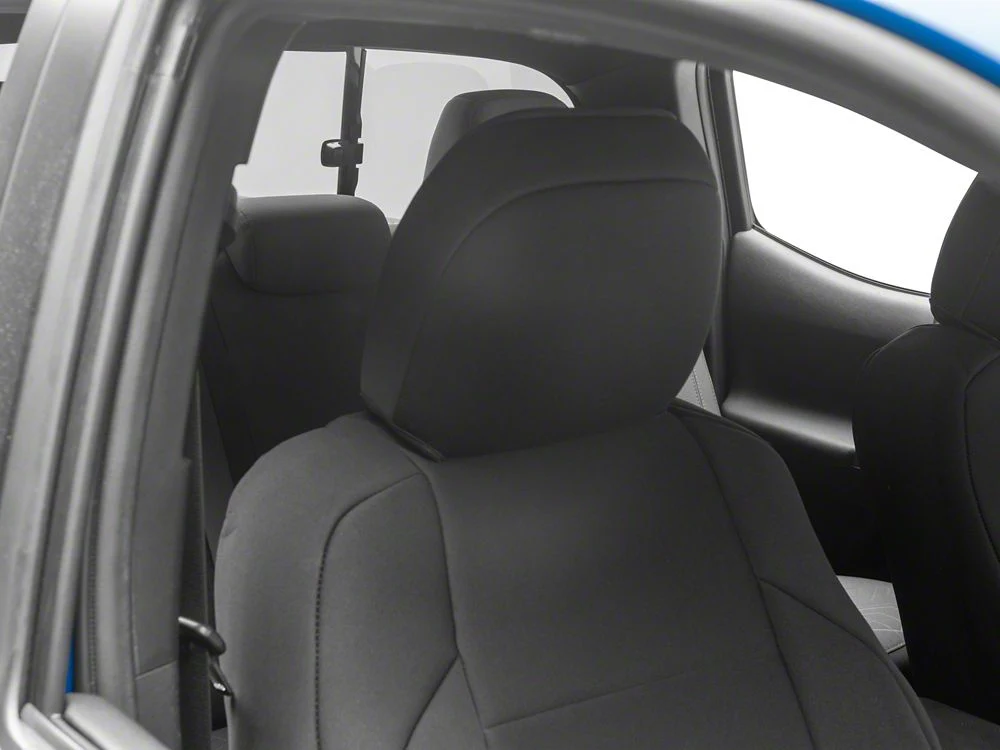 RedRock Premium Neoprene Front Seat Covers; Black (16-23 Tacoma Double Cab) - Image 4