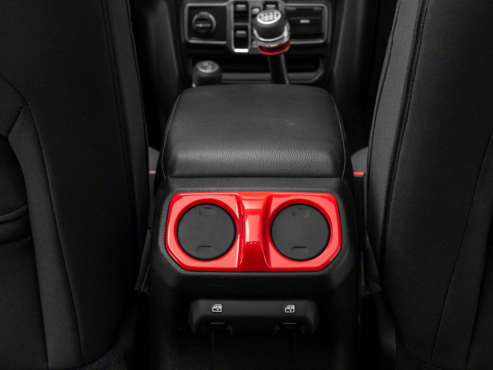 RedRock Rear HVAC Vent Trim; Red (20-25 Jeep Gladiator JT) - Image 6
