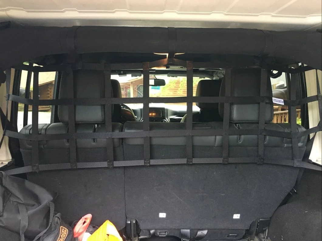 RedRock Rear Pet Barrier Net; Black (07-18 Jeep Wrangler JK 4-Door) - Image 14