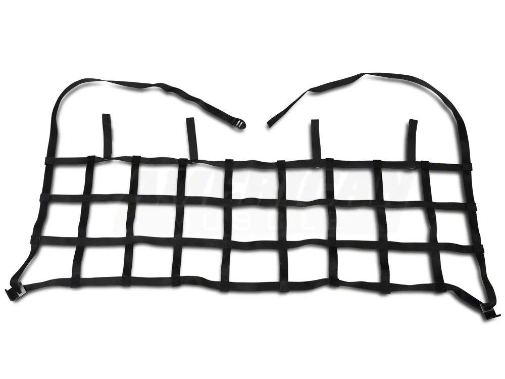 RedRock Rear Pet Barrier Net; Black (07-18 Jeep Wrangler JK 4-Door) - Image 4