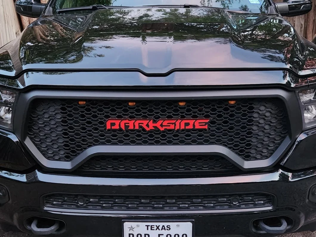RedRock Rebel Style Upper Replacement Grille with LED DRL; Matte Black (19-24 RAM 1500 Big Horn, Laramie, Lone Star, Tradesman, Excluding Classic) - Image 13