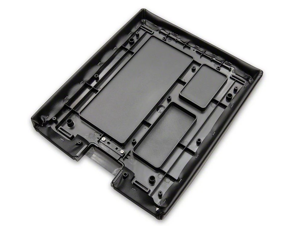 RedRock Replacement Leather Center Console Cover Only; Black (07-13 Silverado 1500) - Image 6