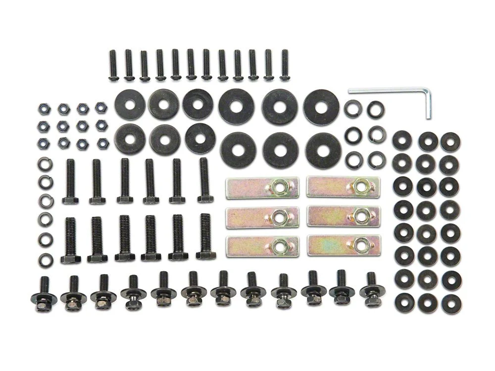 RedRock Replacement Side Step Bar Hardware Kit for J100546 Only (07-18 Jeep Wrangler JK 4-Door) - Image 2