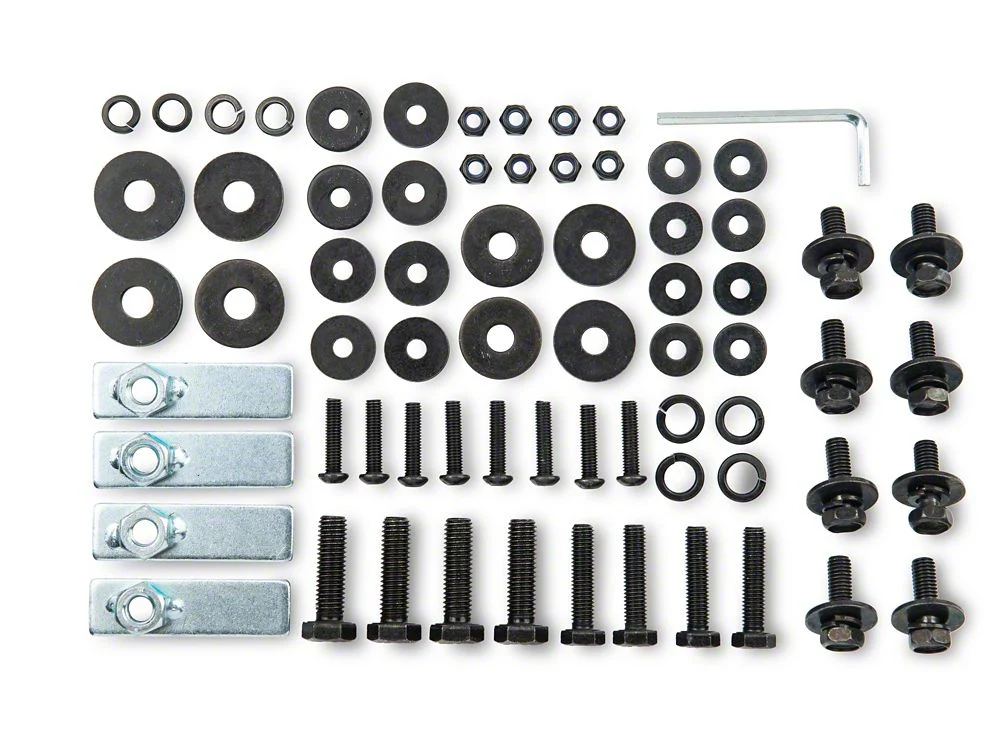 RedRock Replacement Side Step Bar Hardware Kit for J100555 Only (07-18 Jeep Wrangler JK 2-Door) - Image 2