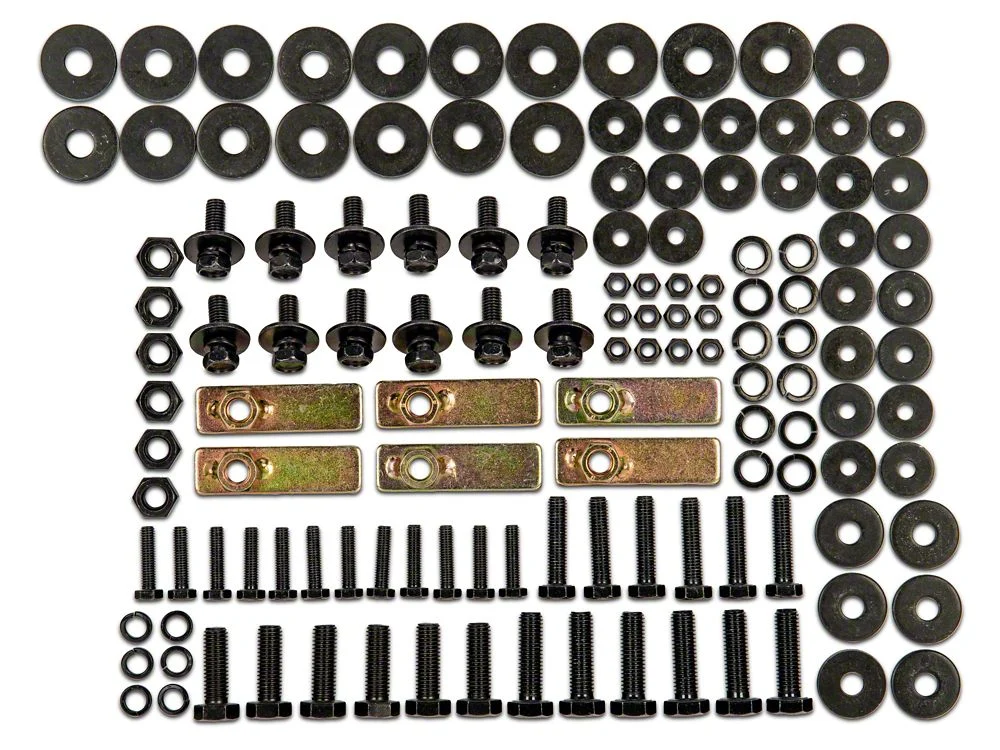 RedRock Replacement Side Step Bar Hardware Kit for J104681 Only (07-18 Jeep Wrangler JK 4-Door) - Image 2