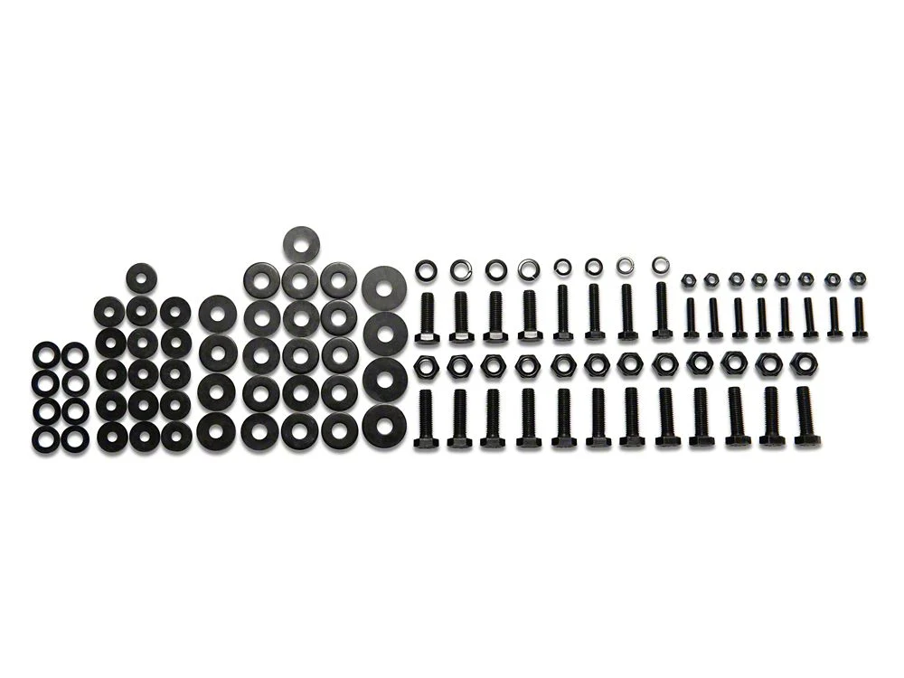 RedRock Replacement Side Step Bar Hardware Kit for J119950 Only (07-18 Jeep Wrangler JK 2-Door) - Image 2