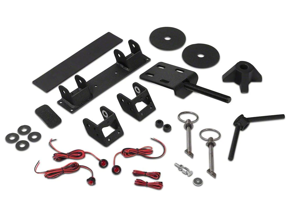 RedRock Replacement Tire Carrier Hardware Kit for J133624 Only (07-18 Jeep Wrangler JK) - Image 2