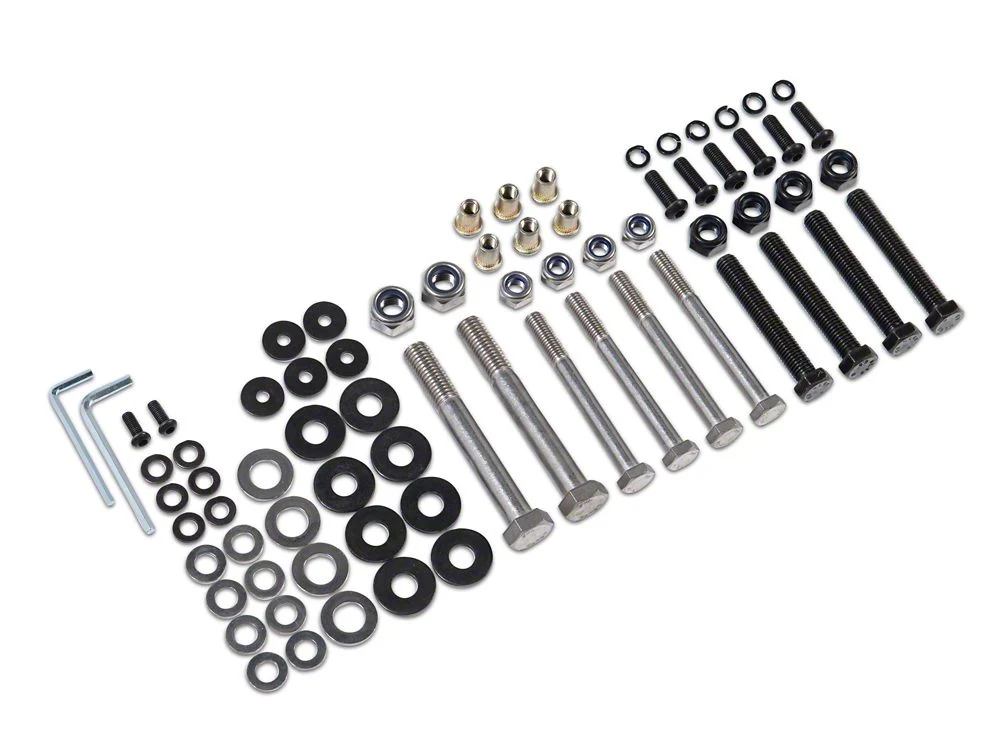 RedRock Replacement Tire Carrier Hardware Kit for J133624 Only (07-18 Jeep Wrangler JK) - Image 3
