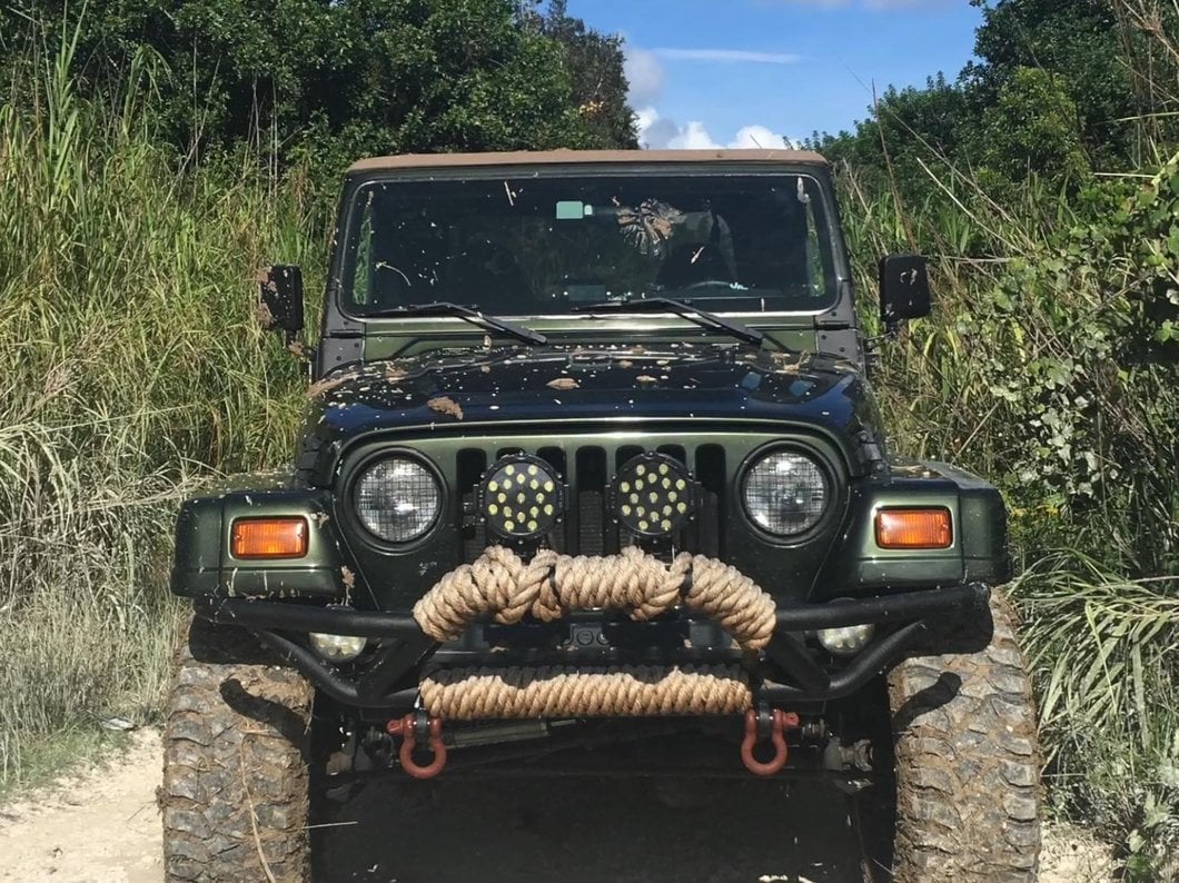 RedRock Rock Crawler Front Grille Guard; Textured Black (87-06 Jeep Wrangler YJ & TJ) - Image 14