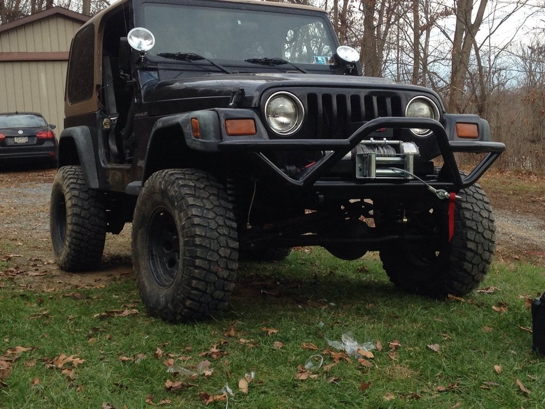 RedRock Rock Crawler Front Grille Guard; Textured Black (87-06 Jeep Wrangler YJ & TJ) - Image 17