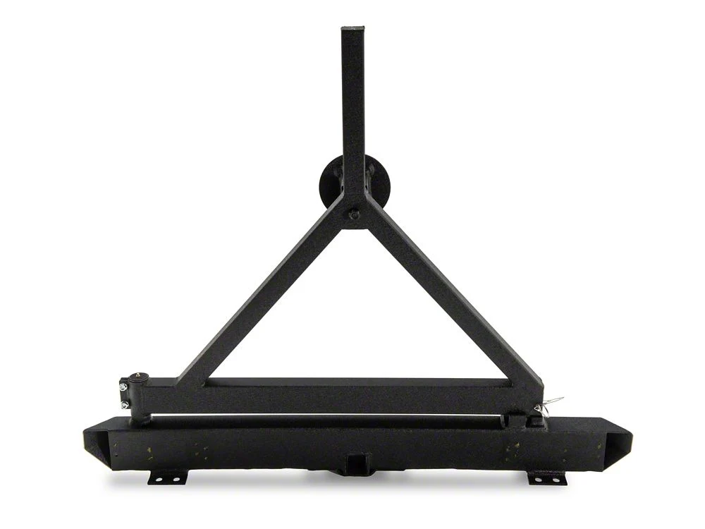 RedRock Rock Crawler Rear Bumper with Tire Carrier; Textured Black (87-06 Jeep Wrangler YJ & TJ) - Image 10