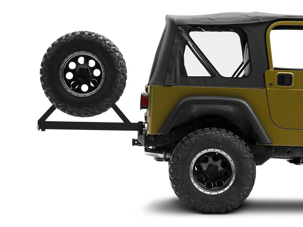 RedRock Rock Crawler Rear Bumper with Tire Carrier; Textured Black (87-06 Jeep Wrangler YJ & TJ) - Image 6