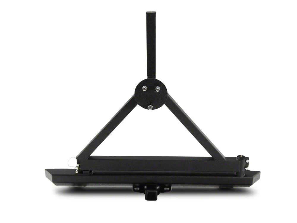 RedRock Rock Crawler Rear Bumper with Tire Carrier; Textured Black (87-06 Jeep Wrangler YJ & TJ) - Image 9
