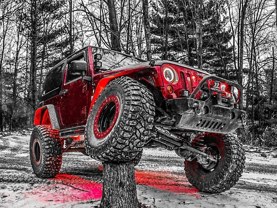 RedRock Rocker Guards; Textured Black (07-18 Jeep Wrangler JK 2-Door) - Image 8