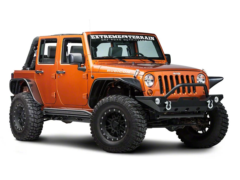 RedRock Rocker Guards; Textured Black (07-18 Jeep Wrangler JK 4-Door) - Image 4