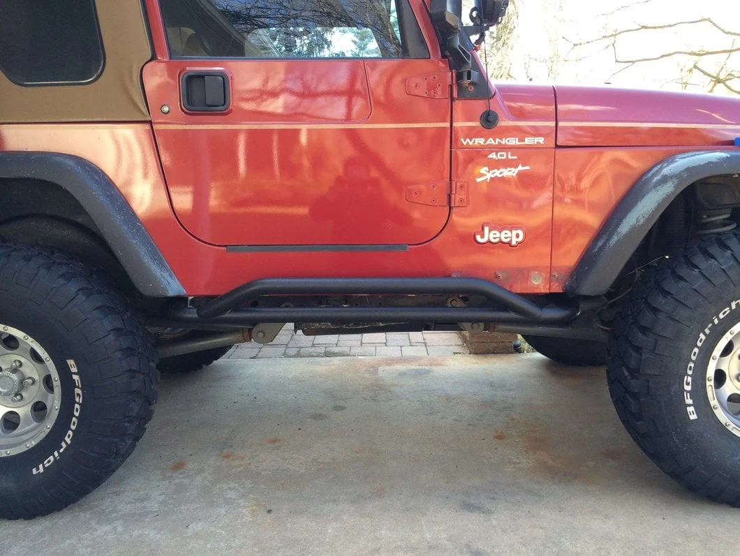RedRock Rocker Guards; Textured Black (87-06 Jeep Wrangler YJ & TJ, Excluding Unlimited) - Image 17