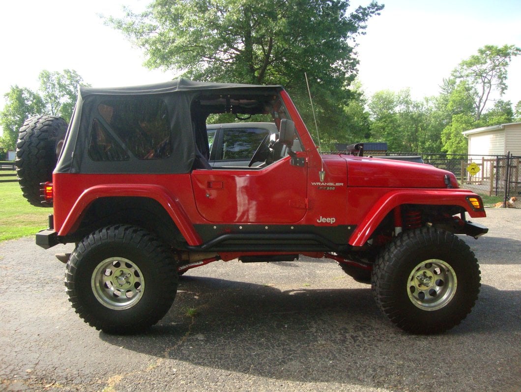 RedRock Rocker Guards; Textured Black (87-06 Jeep Wrangler YJ & TJ, Excluding Unlimited) - Image 18