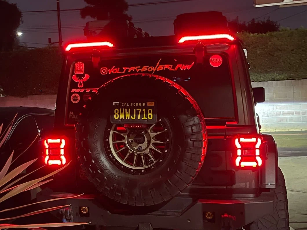 RedRock Roof Mounted Spoiler with LED Brake and Reverse Lighting (18-25 Jeep Wrangler JL) - Image 18