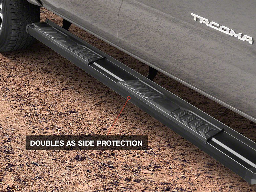 RedRock S6 Running Boards; Black (05-23 Tacoma Double Cab) - Image 10