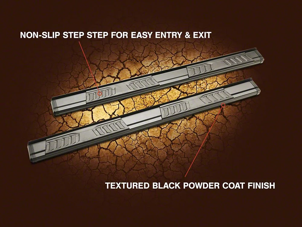 RedRock S6 Running Boards; Black (05-23 Tacoma Double Cab) - Image 11