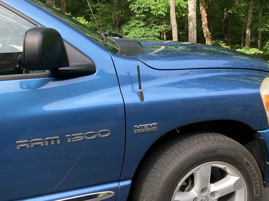 RedRock Short Billet Black Antenna; 5-Inch (94-25 RAM 1500) - Image 10