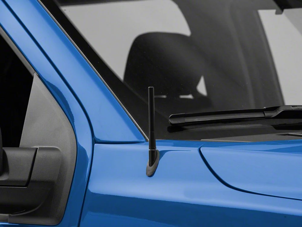 RedRock Short Billet Black Antenna; 5-Inch (97-25 F-150)