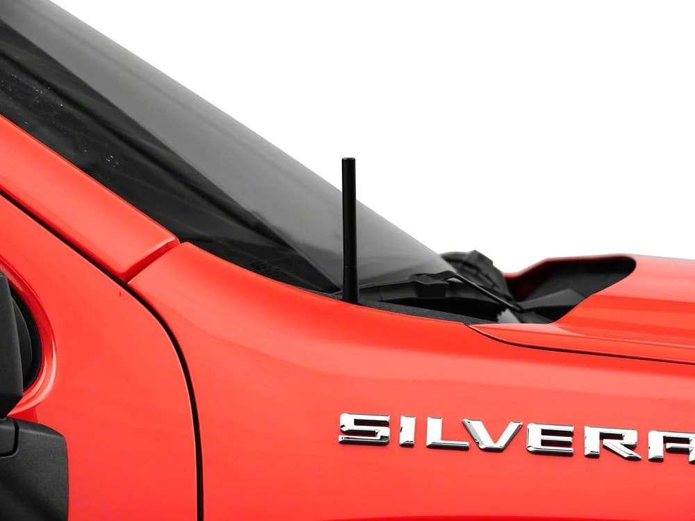 RedRock Short Billet Black Antenna; 5-Inch (99-25 Silverado 1500) - Image 7