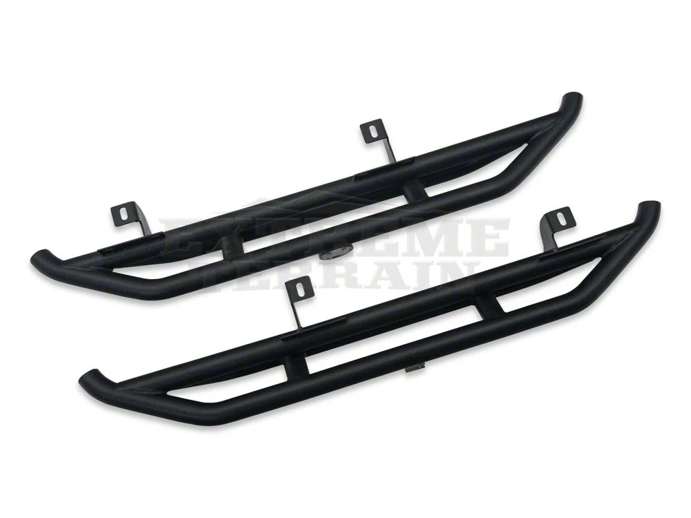 RedRock Side Armor; Textured Black (07-18 Jeep Wrangler JK 2-Door) - Image 12