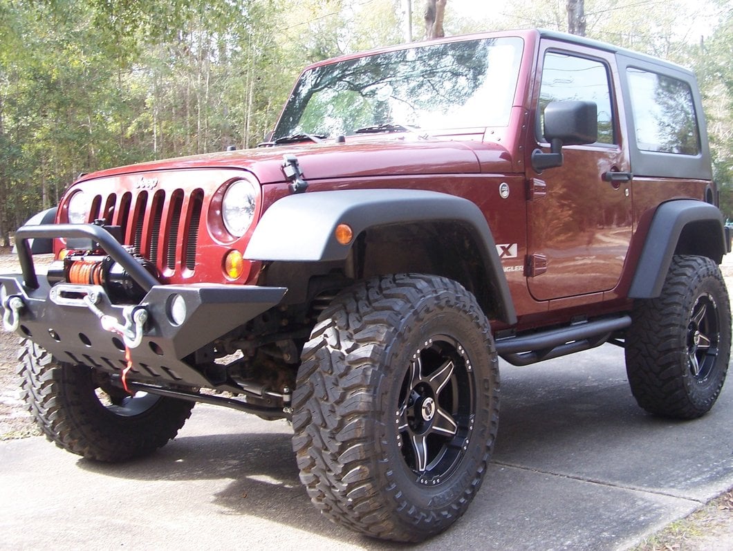 RedRock Side Armor; Textured Black (07-18 Jeep Wrangler JK 2-Door) - Image 18