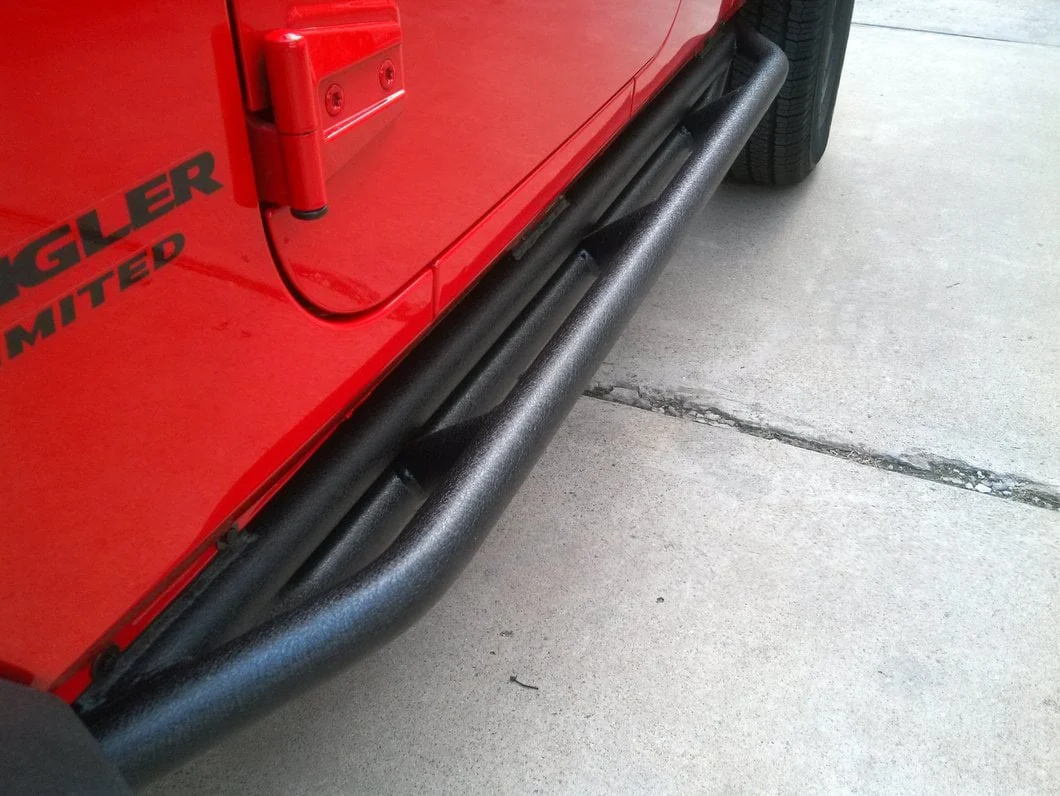 RedRock Side Armor; Textured Black (07-18 Jeep Wrangler JK 4-Door) - Image 16