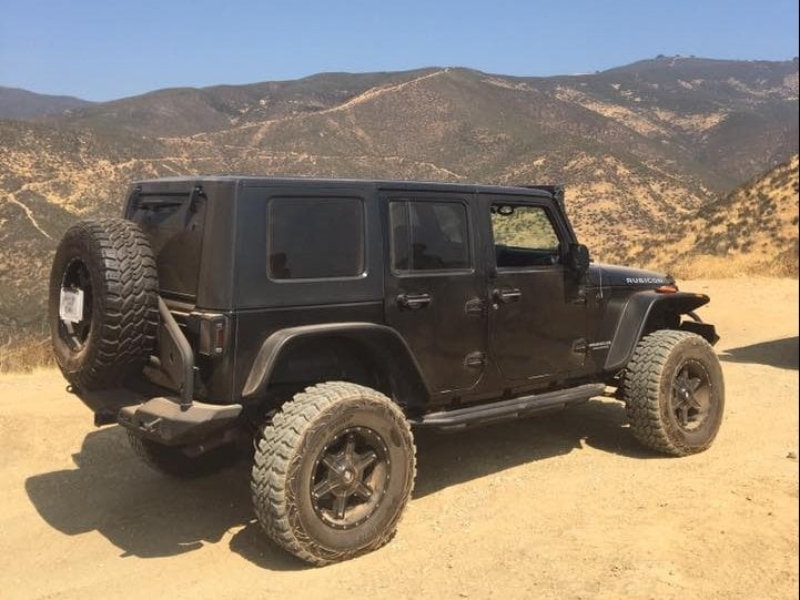 RedRock Side Armor; Textured Black (07-18 Jeep Wrangler JK 4-Door) - Image 17