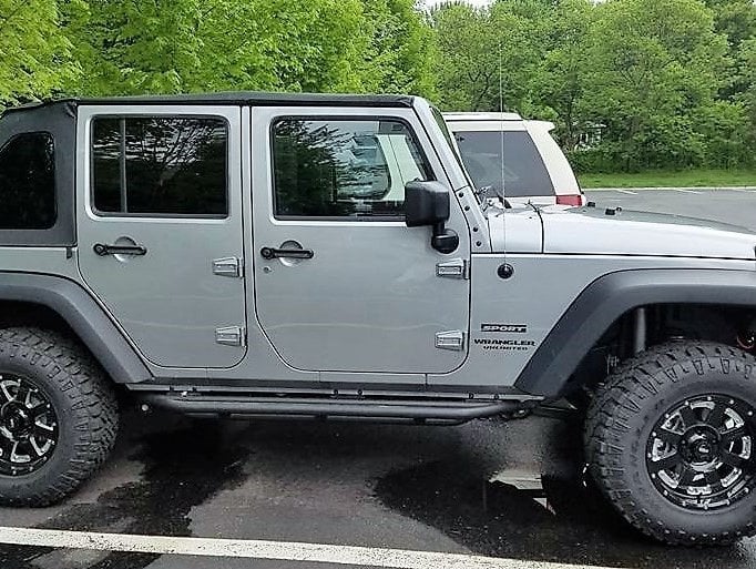 RedRock Side Armor; Textured Black (07-18 Jeep Wrangler JK 4-Door) - Image 19