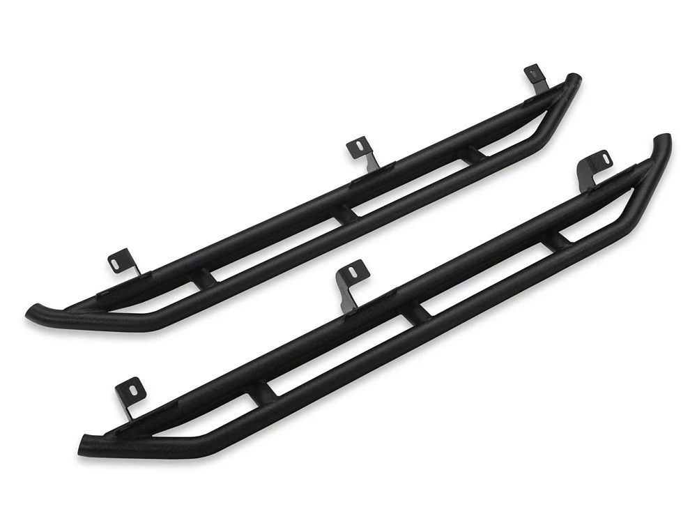 RedRock Side Armor; Textured Black (07-18 Jeep Wrangler JK 4-Door) - Image 5