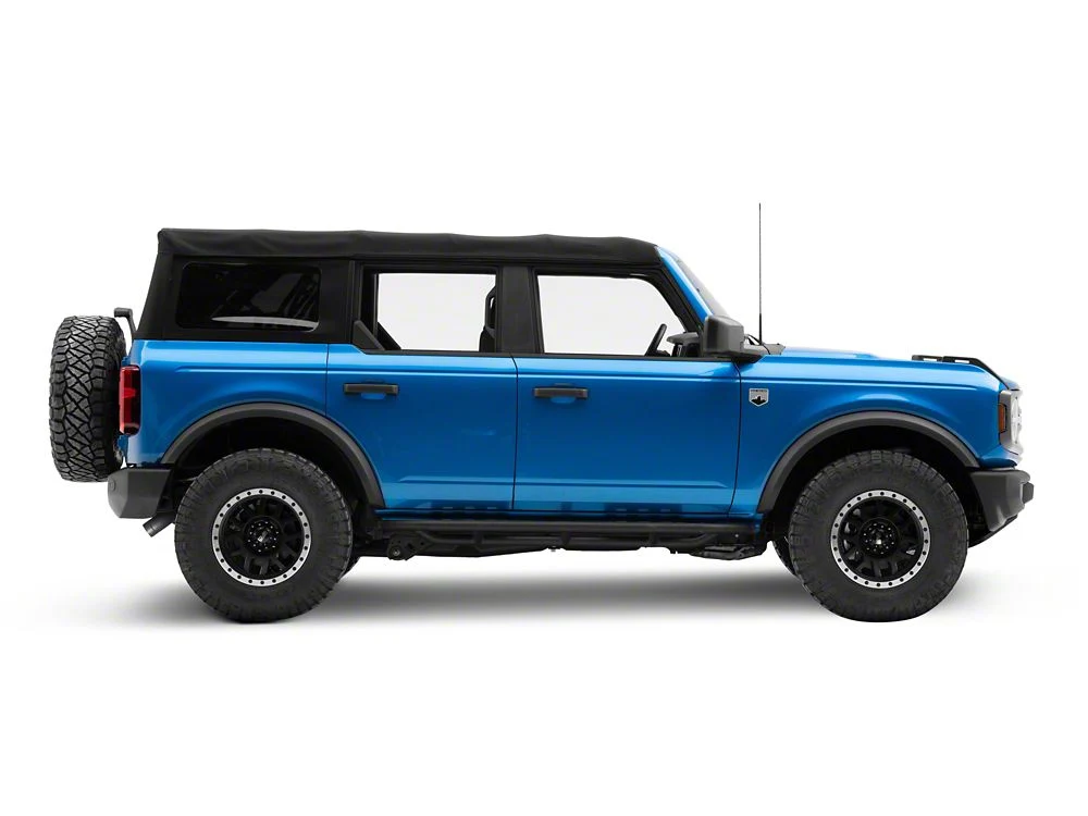 RedRock Side Armor with Step Pads; Textured Black (21-25 Bronco 4-Door) - Image 10