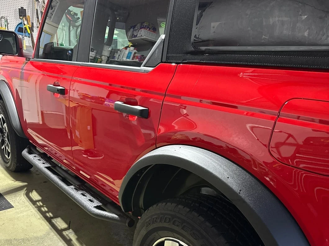 RedRock Side Armor with Step Pads; Textured Black (21-25 Bronco 4-Door) - Image 13