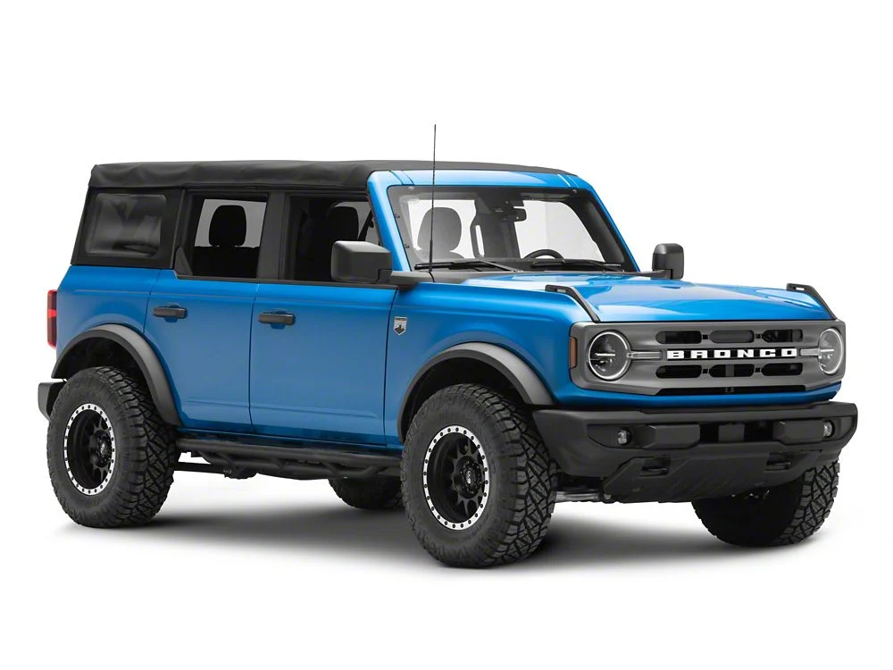 RedRock Side Armor with Step Pads; Textured Black (21-25 Bronco 4-Door) - Image 9