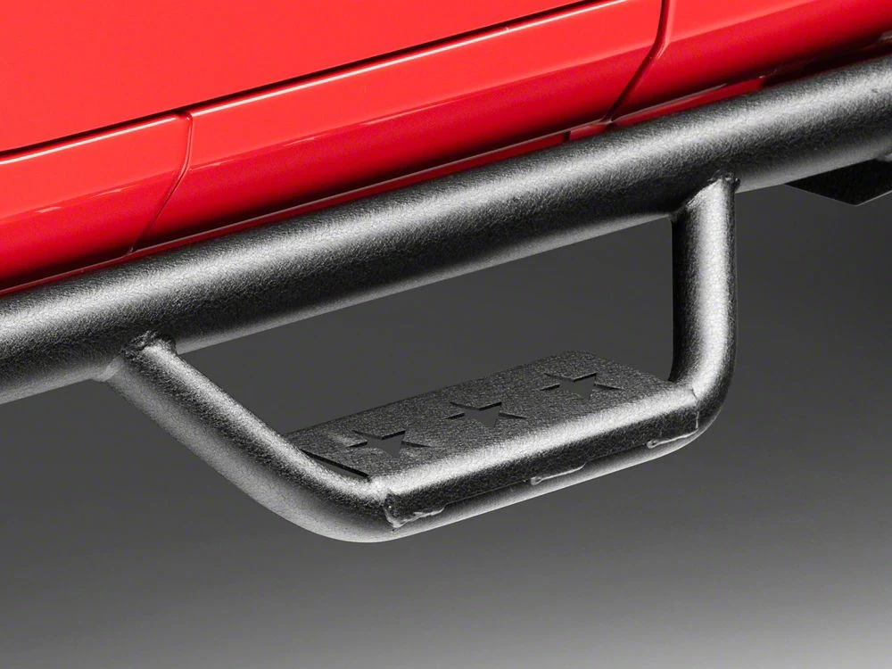 RedRock Solid Steel Drop Side Step Bars (18-25 Jeep Wrangler JL 4-Door) - Image 2