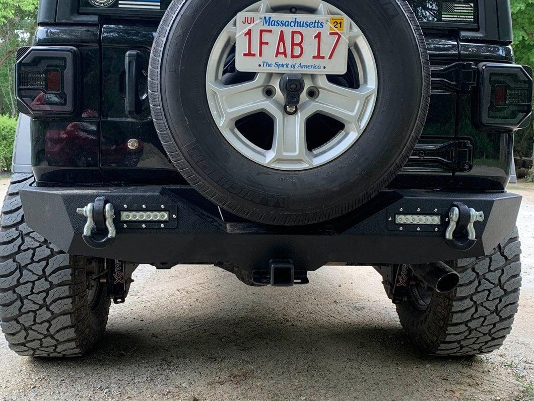 RedRock Solid Steel Rear Bumper with LED Lighting (18-25 Jeep Wrangler JL) - Image 17