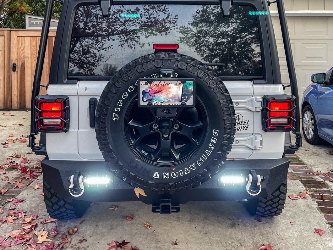 RedRock Solid Steel Rear Bumper with LED Lighting (18-25 Jeep Wrangler JL) - Image 18