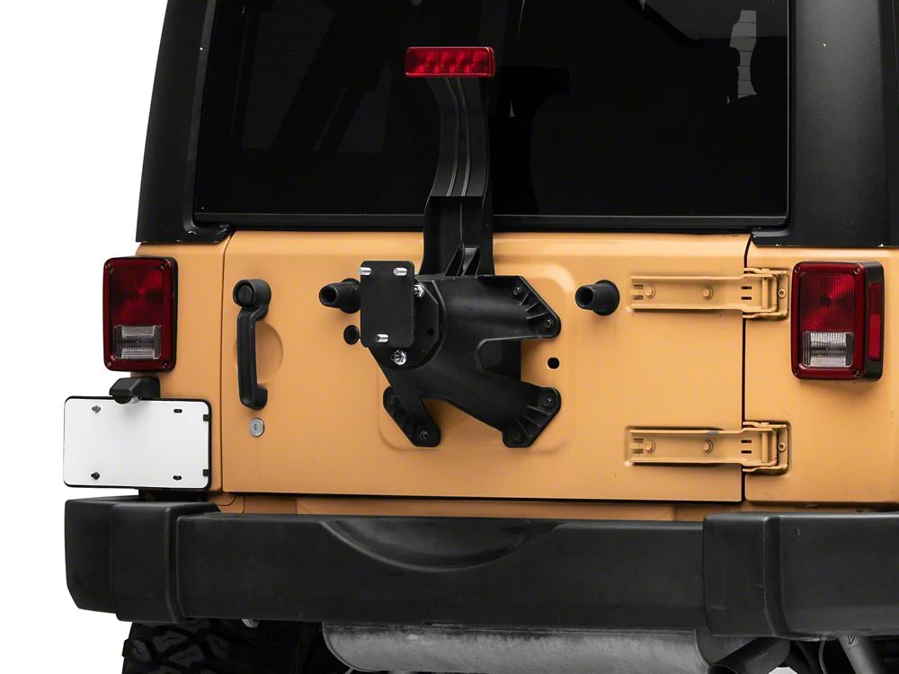 RedRock Spare Tire Relocation Mounting Bracket for Factory Tire Carrier (07-18 Jeep Wrangler JK) - Image 2