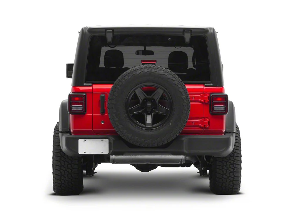 RedRock Steel Tail Light Guard; Gloss Black (18-25 Jeep Wrangler JL w/ Factory Halogen Tail Lights) - Image 6