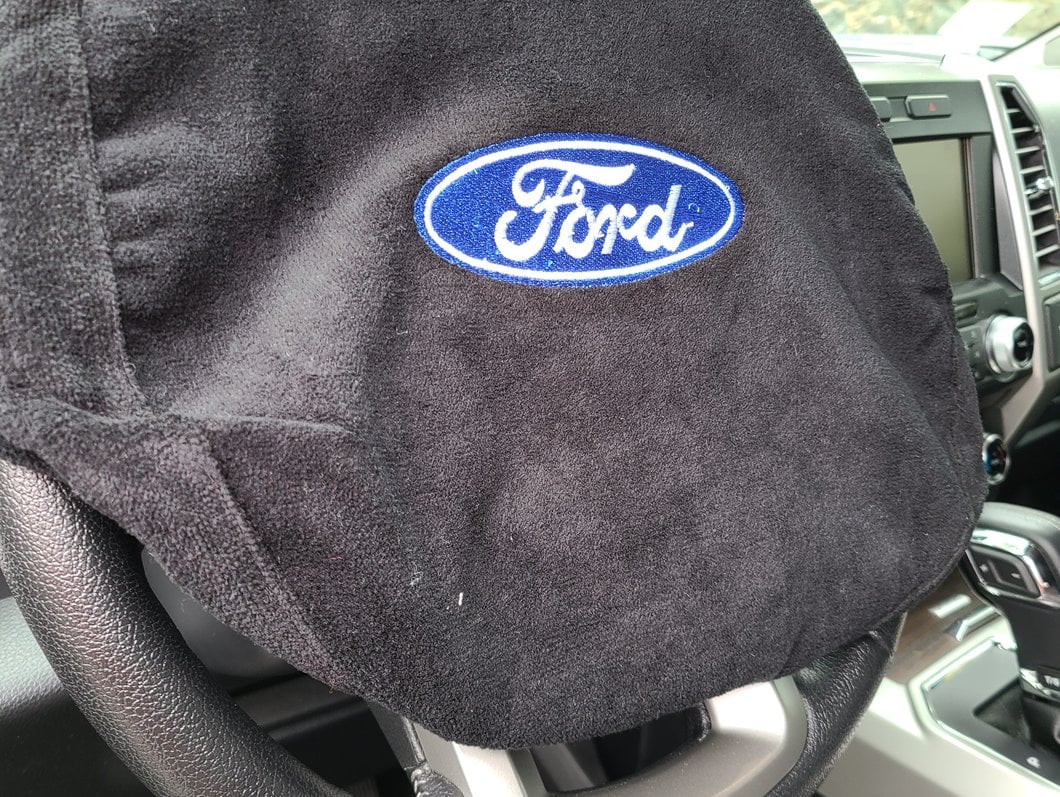 RedRock Steering Wheel Cover with Ford Oval (97-25 F-150) - Image 9