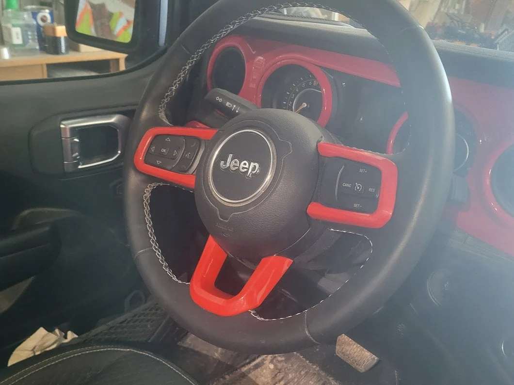 RedRock Steering Wheel Trim; Red (20-25 Jeep Gladiator JT) - Image 10