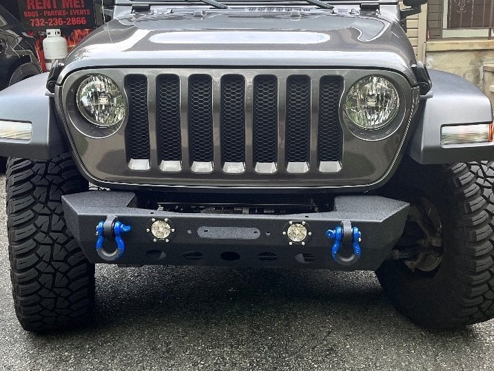 RedRock Stubby Winch Front Bumper with LED Fog Lights (18-25 Jeep Wrangler JL) - Image 13