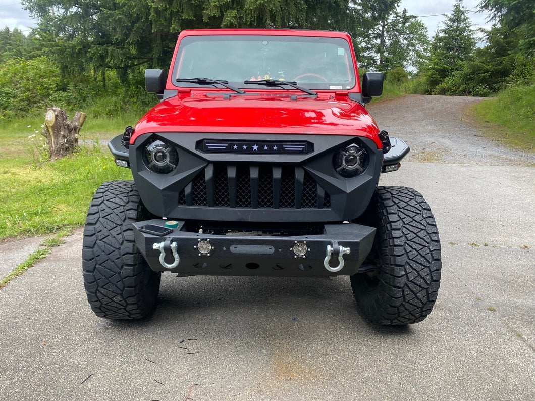 RedRock Stubby Winch Front Bumper with LED Fog Lights (18-25 Jeep Wrangler JL) - Image 15