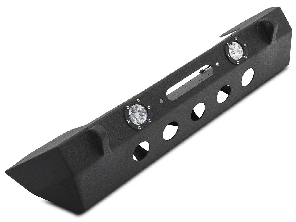 RedRock Stubby Winch Front Bumper with LED Fog Lights (18-25 Jeep Wrangler JL) - Image 5