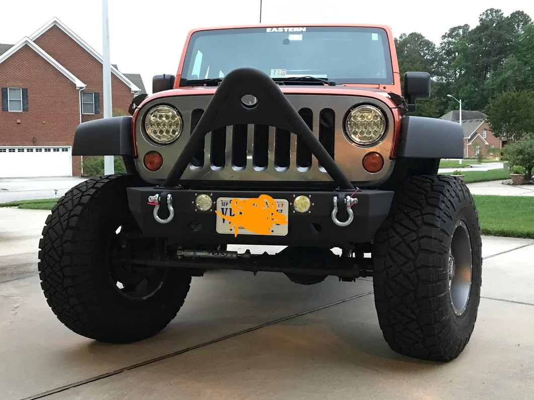RedRock Stubby Winch Front Bumper with LED Lights and Stinger Bar (07-18 Jeep Wrangler JK) - Image 15